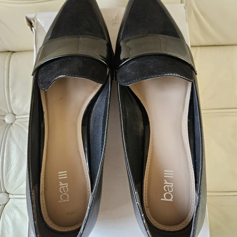Bar III Black Leather Dress Loafers Flats-Size 10M - Picture 7 of 7